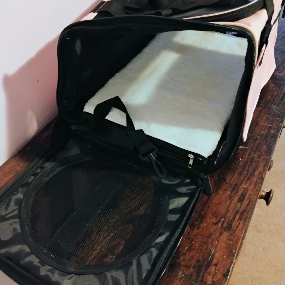 Pink and Black Pet Carrier